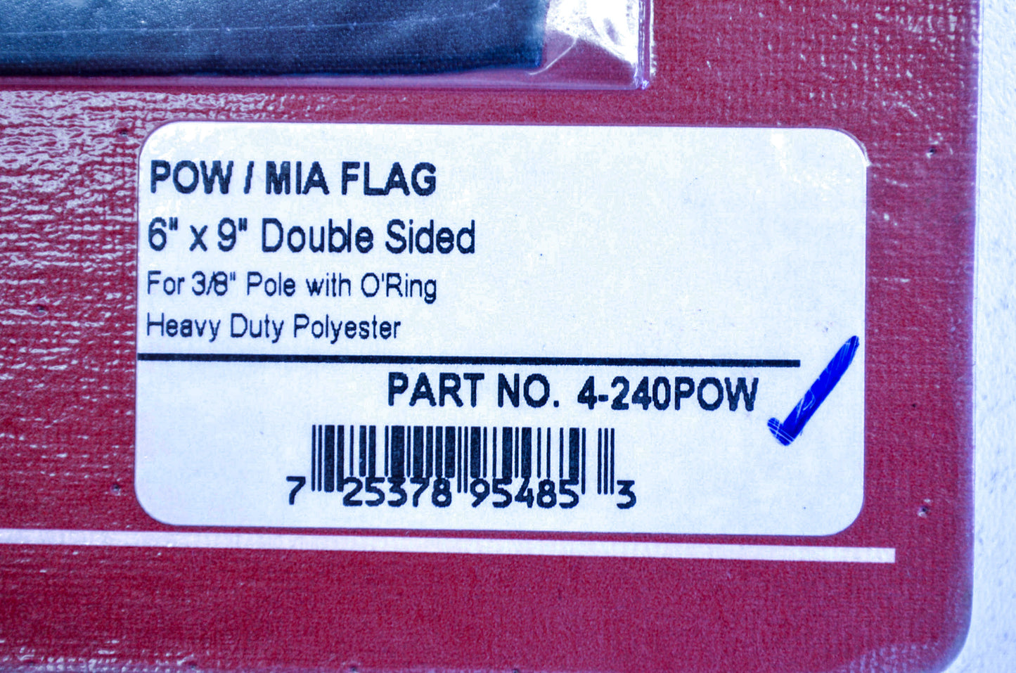 New Show Chrome Big Bike Parts POW/MIA Double Sided Polyester Flag 6'x9' NOS