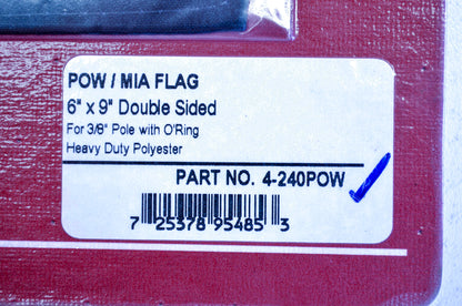 New Show Chrome Big Bike Parts POW/MIA Double Sided Polyester Flag 6'x9' NOS