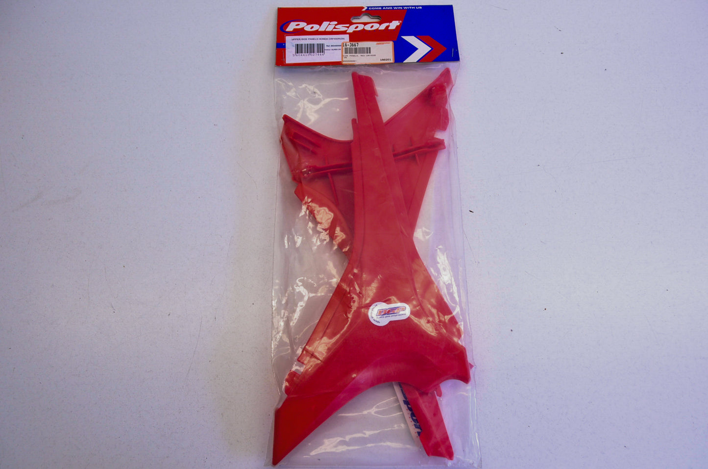 Polisport 16-3667, 8604500001 Red Upper Side Panel Kit Honda NOS