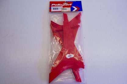Polisport 16-3667, 8604500001 Red Upper Side Panel Kit Honda NOS