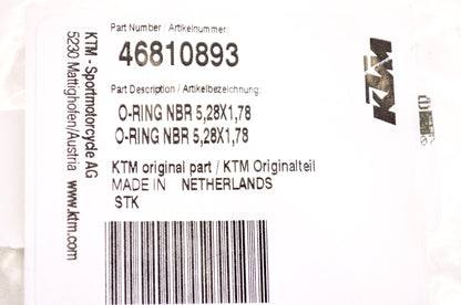OEM KTM 46810893 O-Ring NBR 5.28X1.78 NOS
