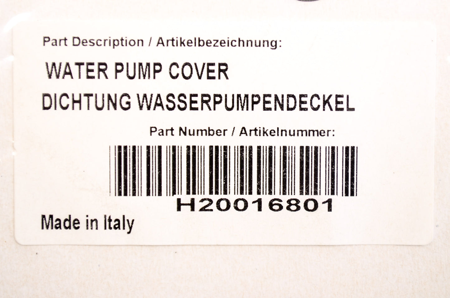 New OEM KTM Water Pump Cover Gasket NOS