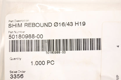 OEM KTM 50180988 Rebound Shim NOS