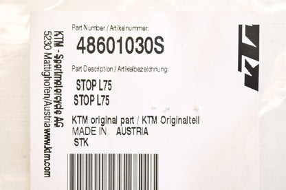 New OEM KTM Front Fork Stop L75 NOS