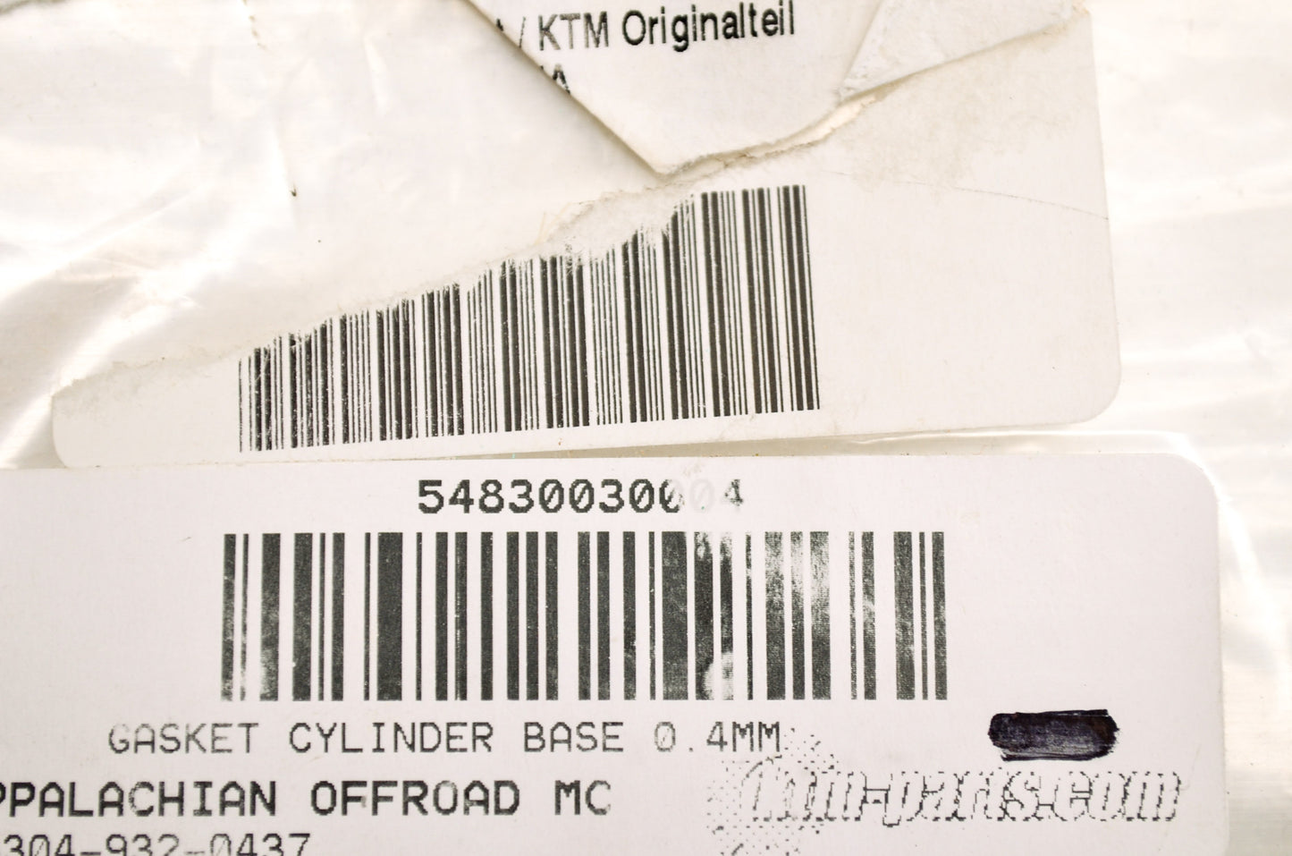 OEM KTM 54830030004 Cylinder Base Gasket 0.4mm NOS