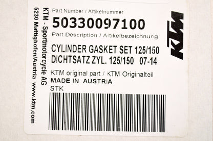 OEM KTM 50330097100 Cylinder Gasket Set NOS
