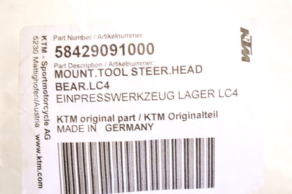 New OEM KTM Steering Head Bearing Tool NOS
