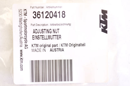 New OEM KTM 36120418 Adjusting Nut NOS