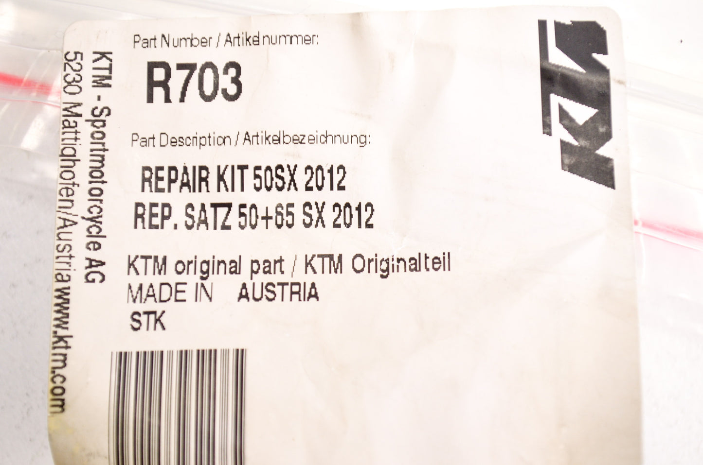 OEM KTM R703 Repair Kit NOS