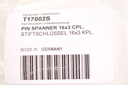New OEM KTM Pin Spanner 16x3 NOS