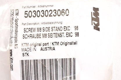 New OEM KTM Side Stand Screw M8 NOS