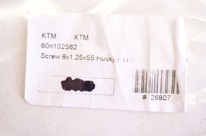 OEM KTM 60N102562 Foot Peg Screw 8x1.25x55 Husqvarna NOS