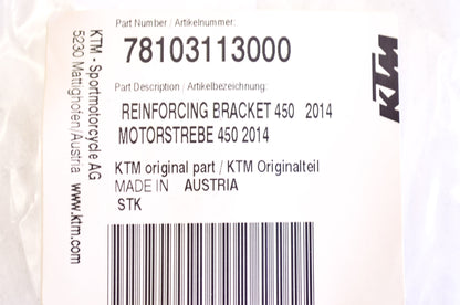 OEM KTM 78103113000 Reinforcing Bracket NOS