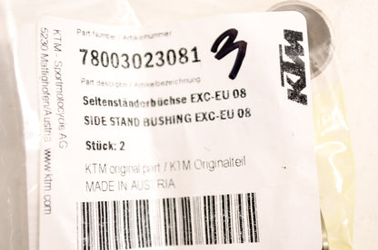 OEM KTM 78003023081 Side Stand Bushing NOS