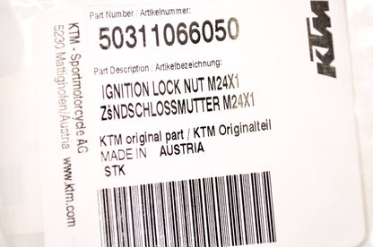 OEM KTM 50311066050 Ignition Lock Nut M24x1 NOS