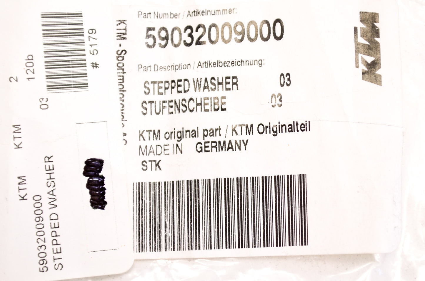 OEM KTM 59032009000 Stepped Washer NOS