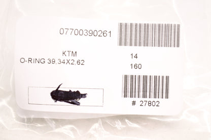 OEM KTM 7700390261 O-Ring 39.34X2.62 Qty 2 NOS