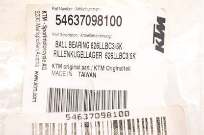 OEM KTM 54637098100 Ball Bearing 626LLBC3/5K NOS