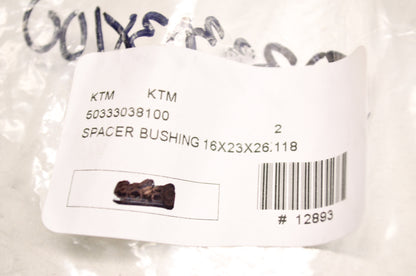 OEM KTM 50333038100 Spacer Bushing 16x23x26x6.1 NOS