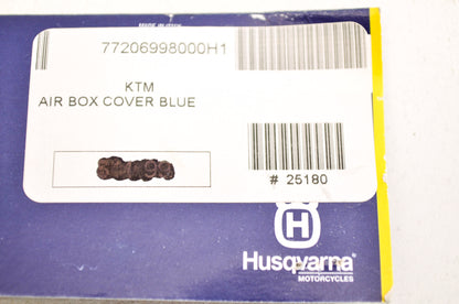 OEM KTM 77206998000H1 Blue Air Filter Box Cover Husqvarna NOS