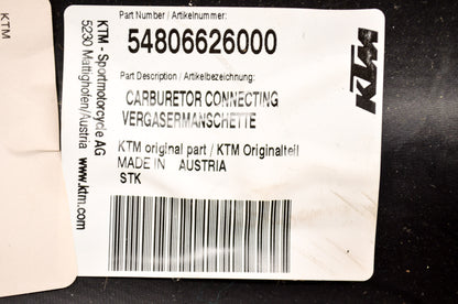 New OEM KTM Carburetor Connecting Duct NOS
