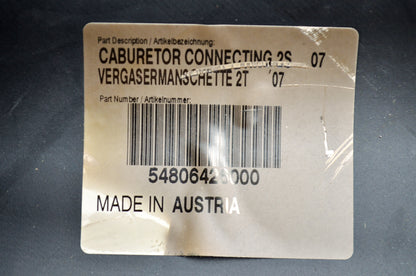 OEM KTM 54806426000 Carburetor Connecting Duct NOS