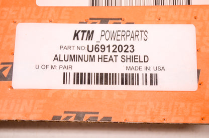 New OEM KTM U6912023 Aluminum Heat Shield NOS