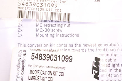 New OEM KTM CDI Modification Kit NOS