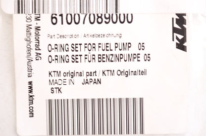 OEM KTM 61007089000 Fuel Pump O-Ring Set NOS