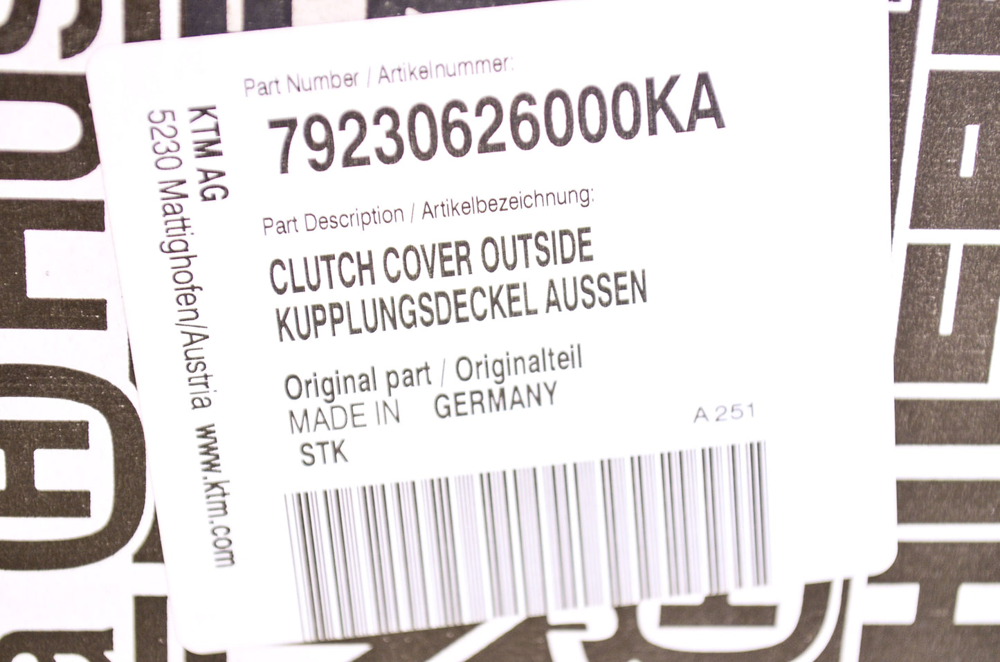 New OEM KTM Outside Clutch Cover Husqvarna NOS