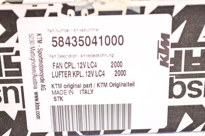 New OEM KTM Radiator Fan Assembly NOS