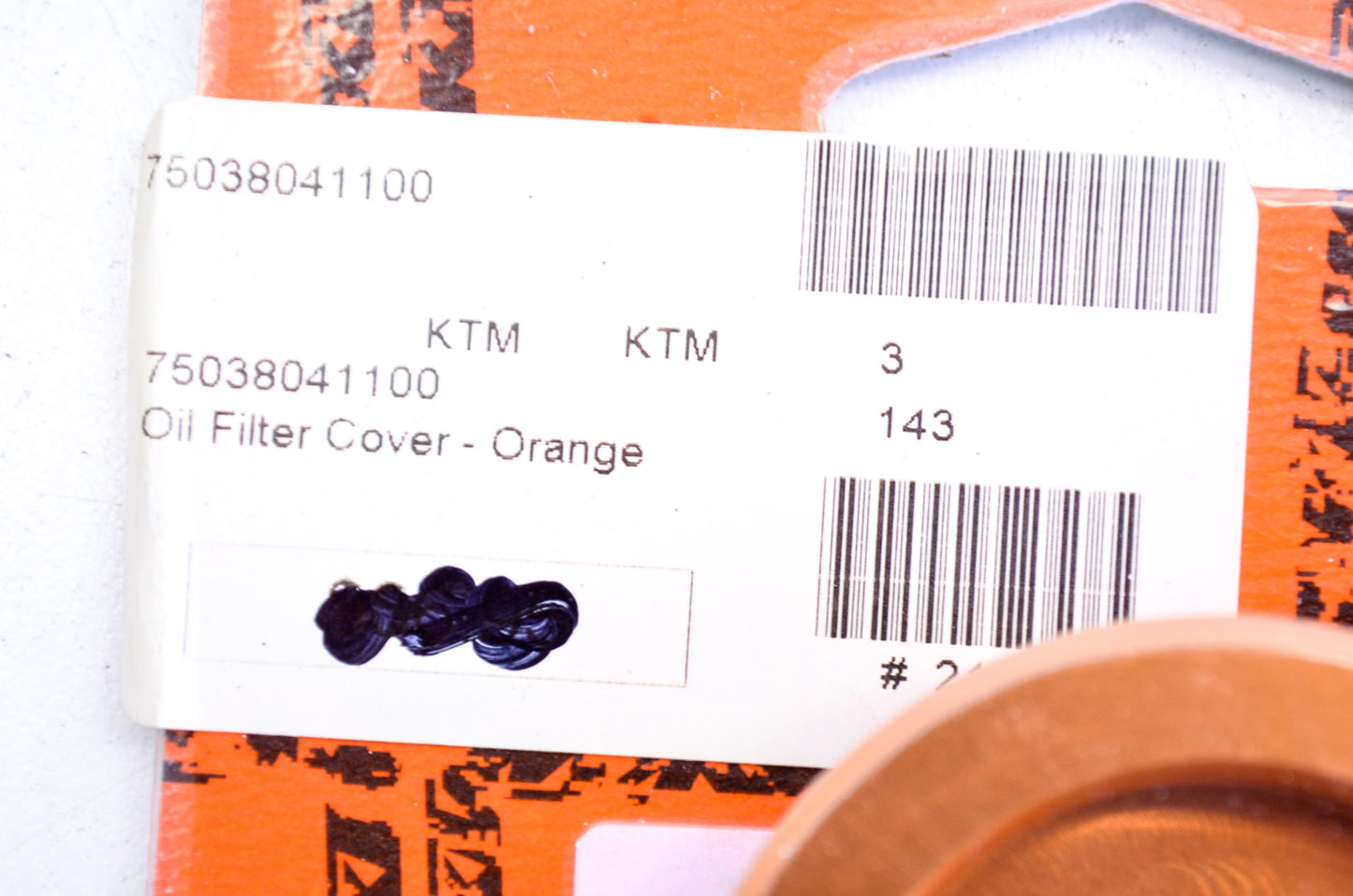 OEM KTM 75038041100 Oil Filter Cap NOS