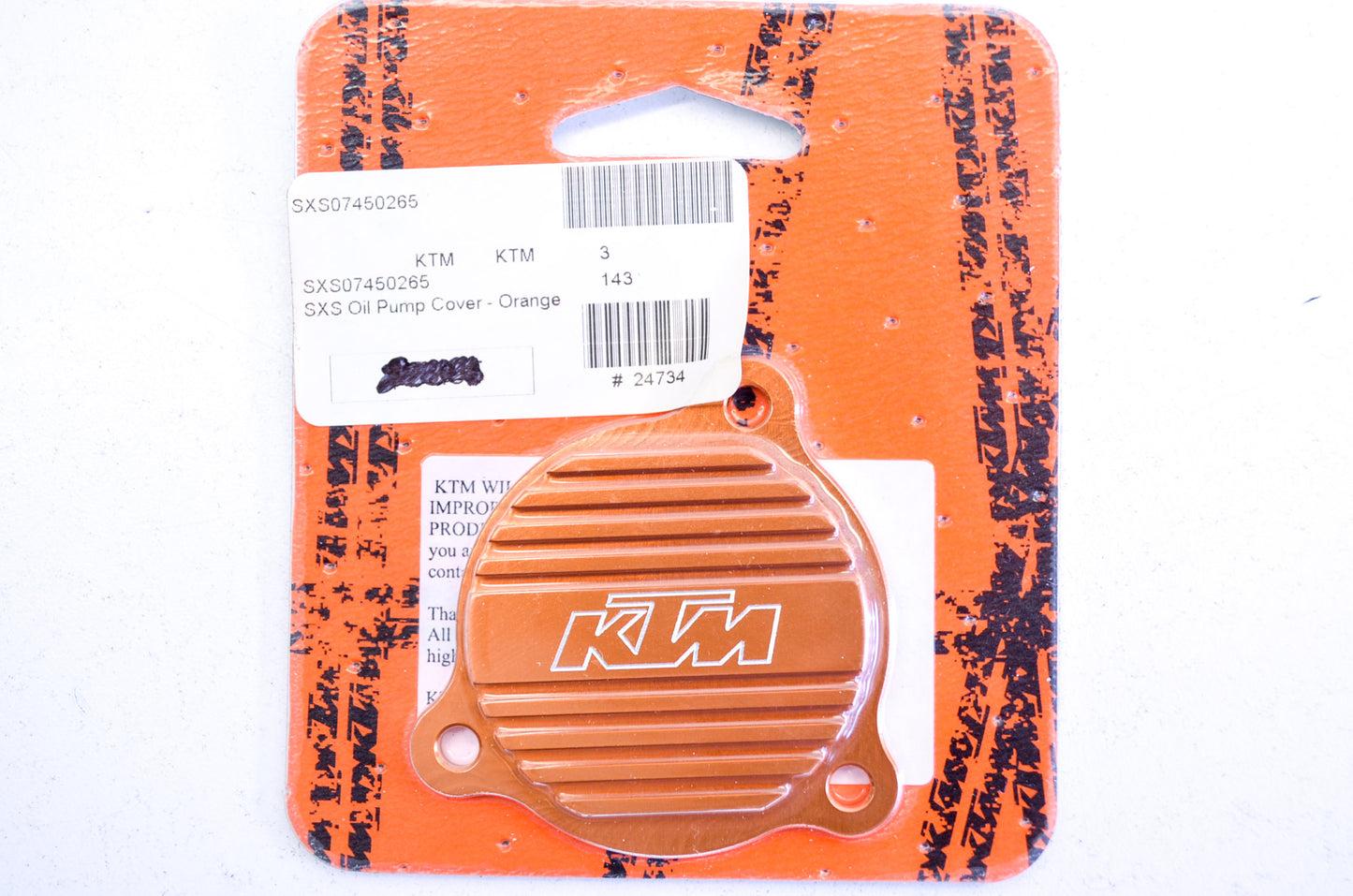 OEM KTM SXS07450265 Oil Pump Cover NOS