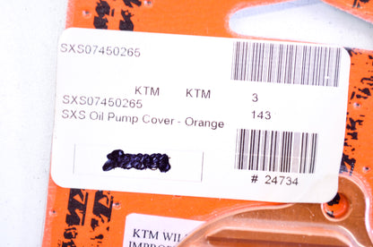 OEM KTM SXS07450265 Oil Pump Cover NOS