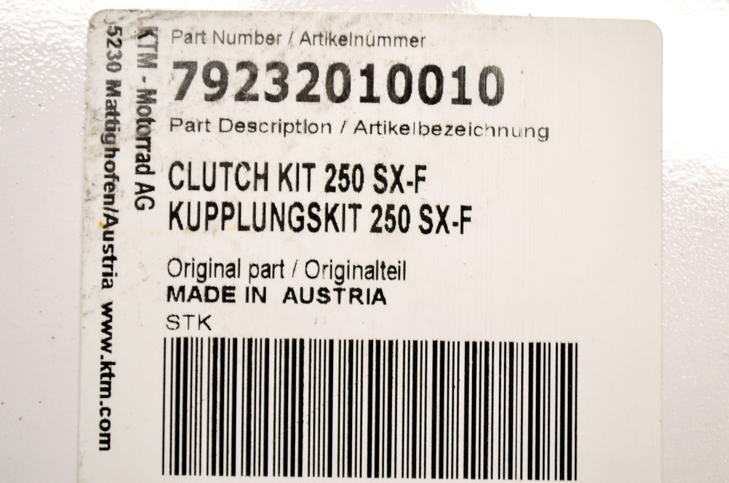 OEM KTM 79232010010 Clutch Kit NOS