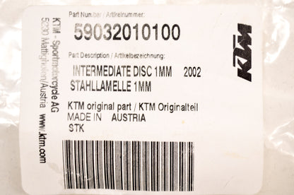 OEM KTM 59032010100 Intermediate Disc 1mm NOS