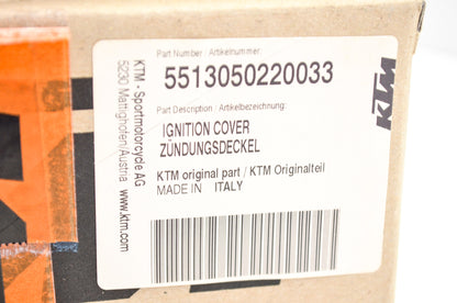 New OEM KTM Black Ignition Cover NOS