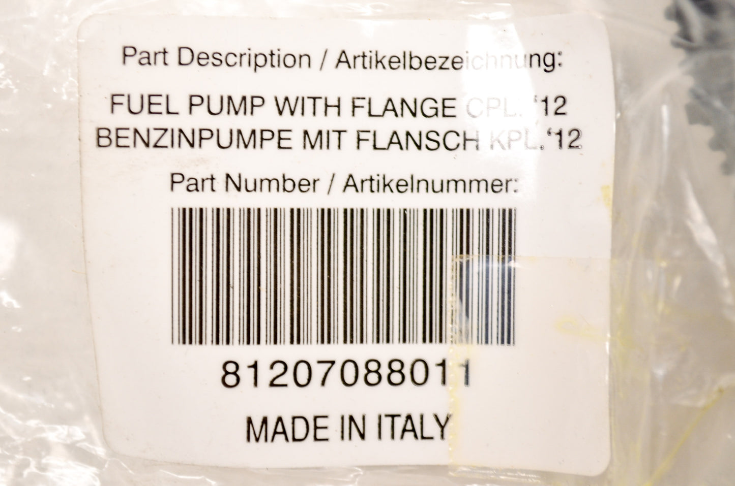 Complete Fuel Pump with Flange NOS