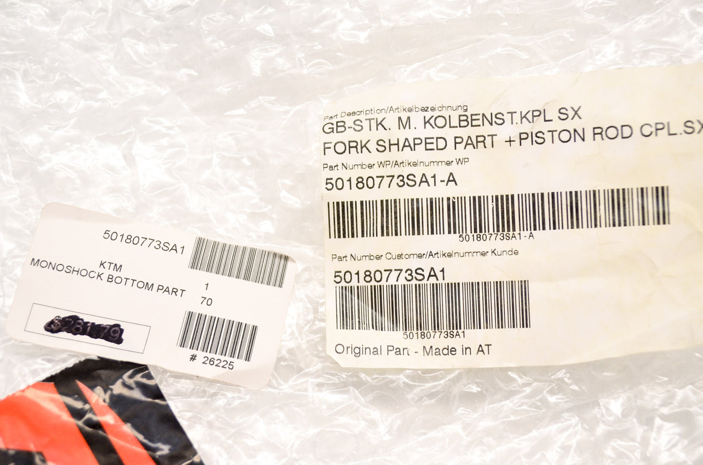 Monoshock Bottom Part Fork and Piston Rod NOS