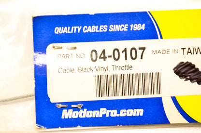 New Motion Pro Suzuki Black Vinyl Throttle Cable NOS