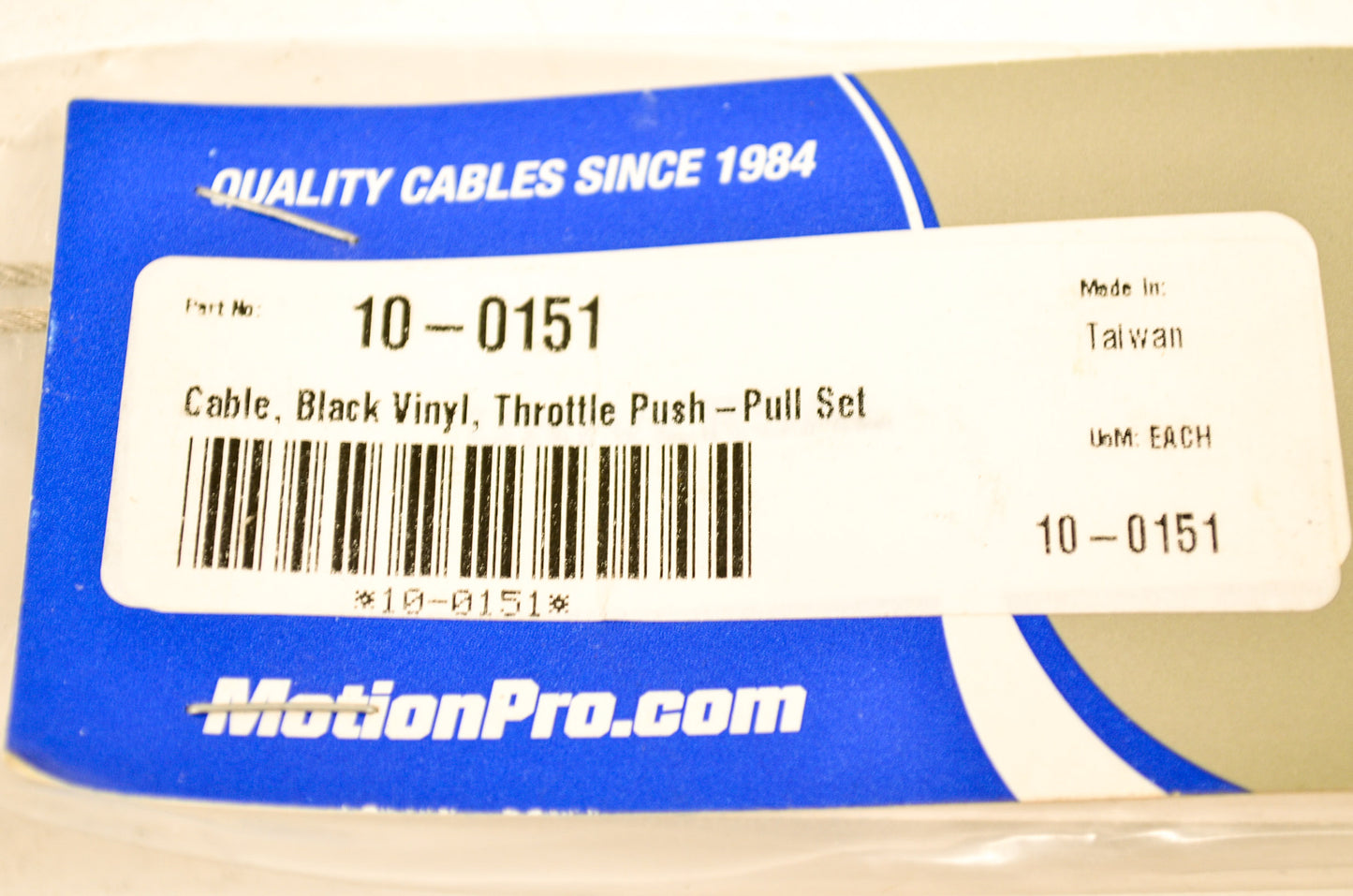 New Motion Pro KTM Black Vinyl Throttle Cable NOS