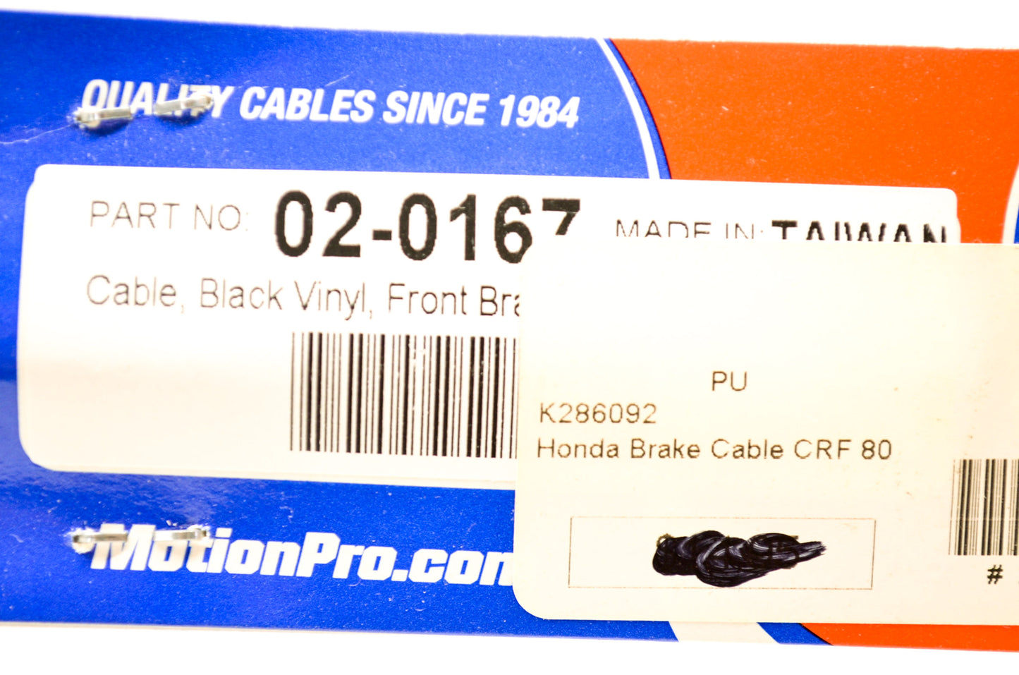New Motion Pro Honda Front Brake Cable NOS