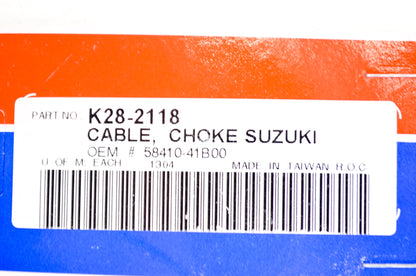 New Parts Unlimited Suzuki Choke Cable NOS