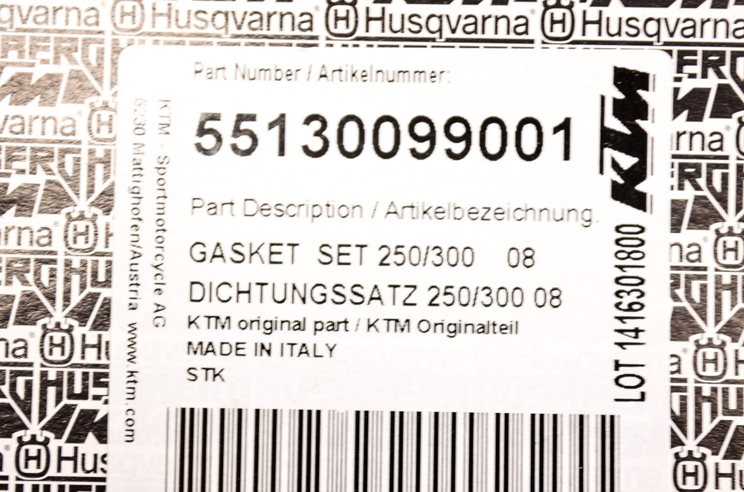 OEM KTM 55130099001 Gasket Set NOS