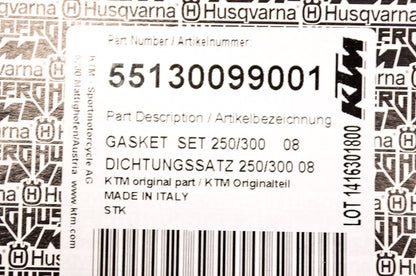 OEM KTM 55130099001 Gasket Set NOS