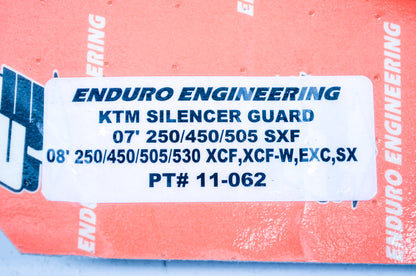 New Enduro Engineering KTM Silencer Guard Kit NOS