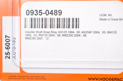 Moose Racing 0935-0489, 25-6007 Counter Shaft Snap Ring Kit NOS