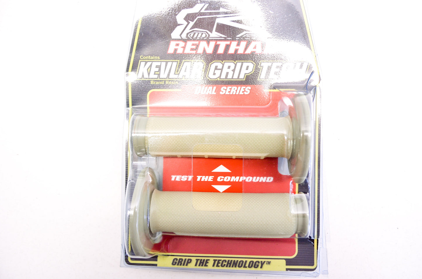 New Renthal Kevlar Dual Layer Diamond/Waffle Grip Pair NOS