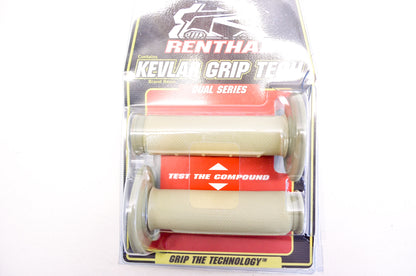 New Renthal Kevlar Dual Layer Diamond/Waffle Grip Pair NOS