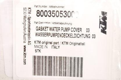 New OEM KTM Water Pump Cover Gasket NOS